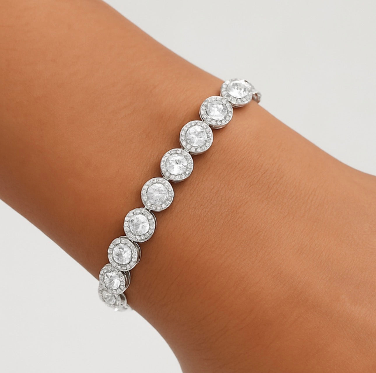 Bracciale Tennis Elegance – Argento & Zirconi