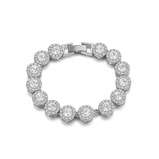 Bracciale Tennis Elegance – Argento & Zirconi
