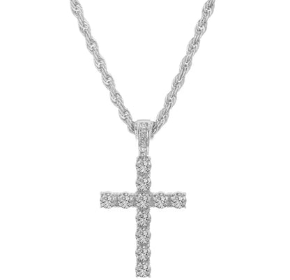 Collana Croce Luxury con Zirconi